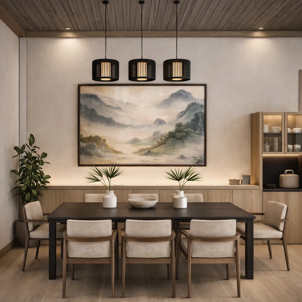 Dining room interior design by Creacion Architecture, Philippines