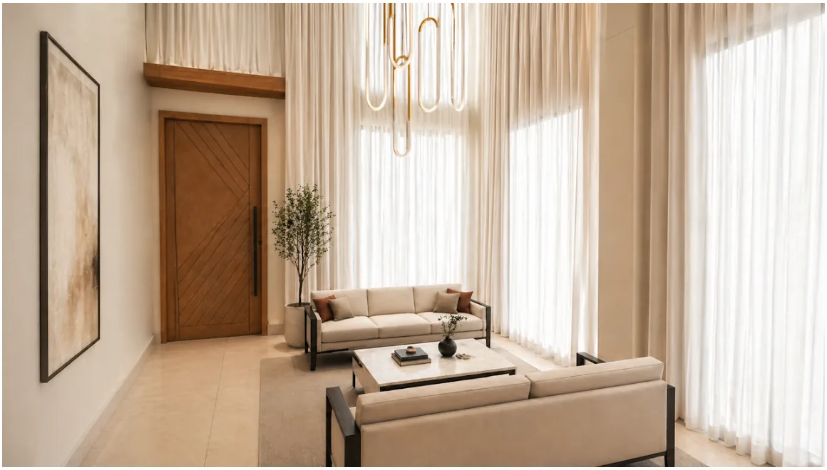 Architectural interiors entry bench